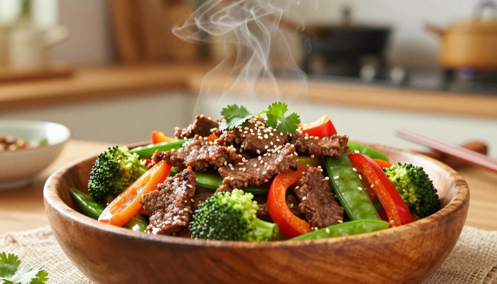 beef and vegetable stir-fry