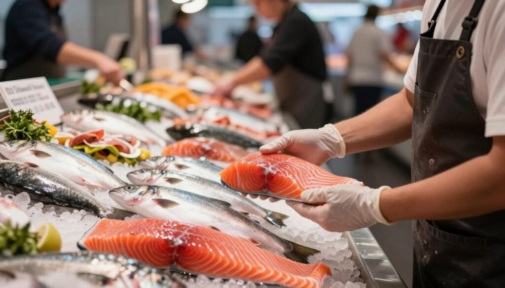 choosing salmon
