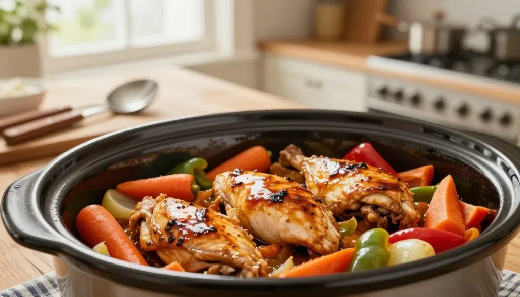 slow cooker and chicken breast