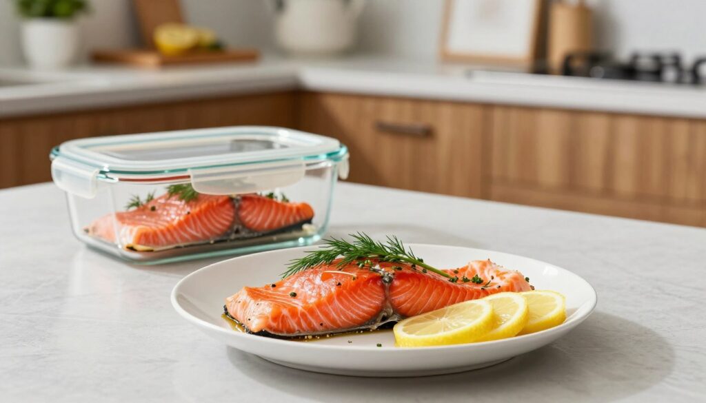 storing leftover salmon